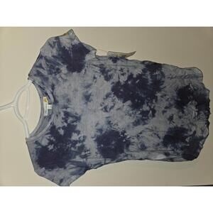 C&C California Tie-Dye T-Shirt Women’s Blue Gray Short Sleeve Soft Top NWT